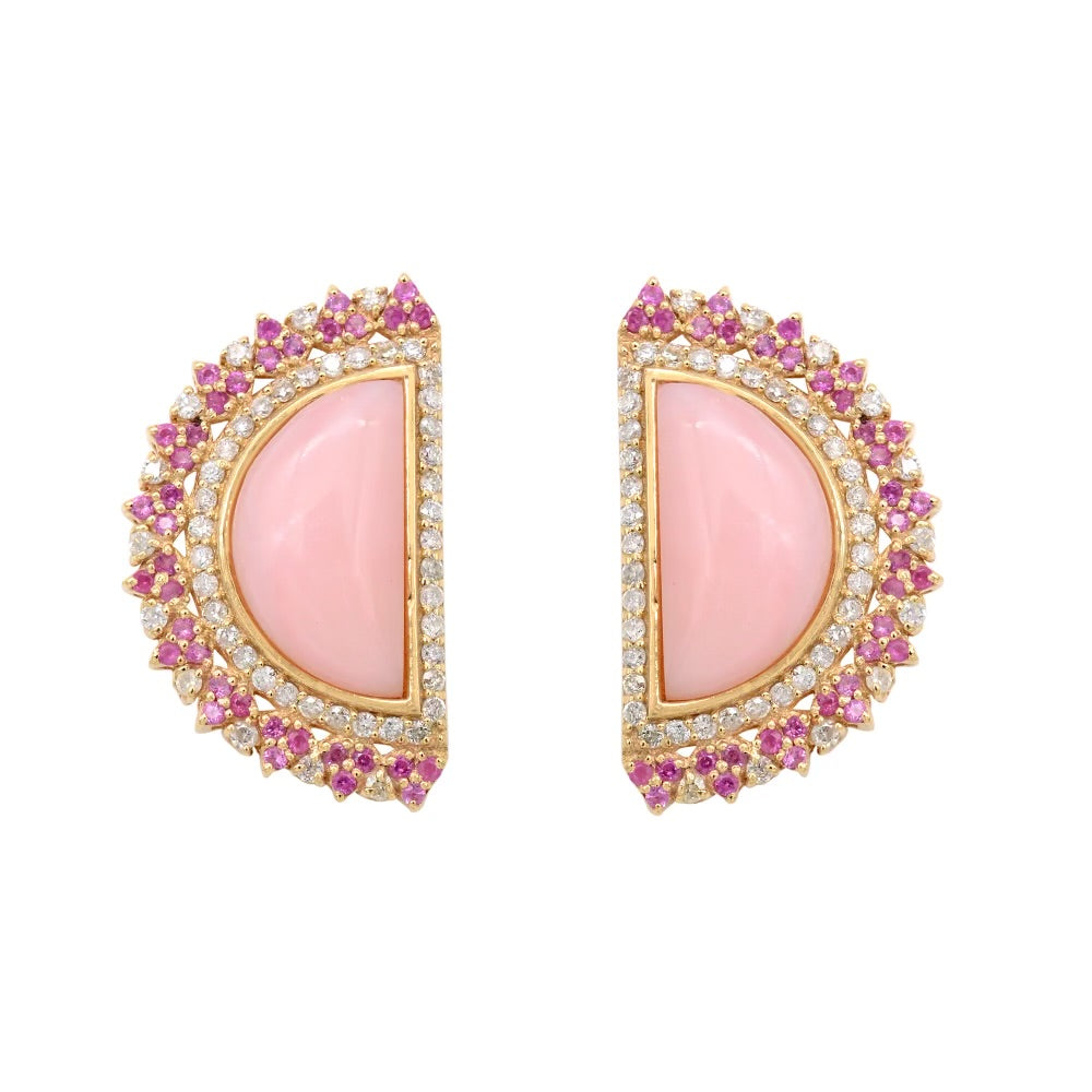 BLUSH DOME EARRINGS