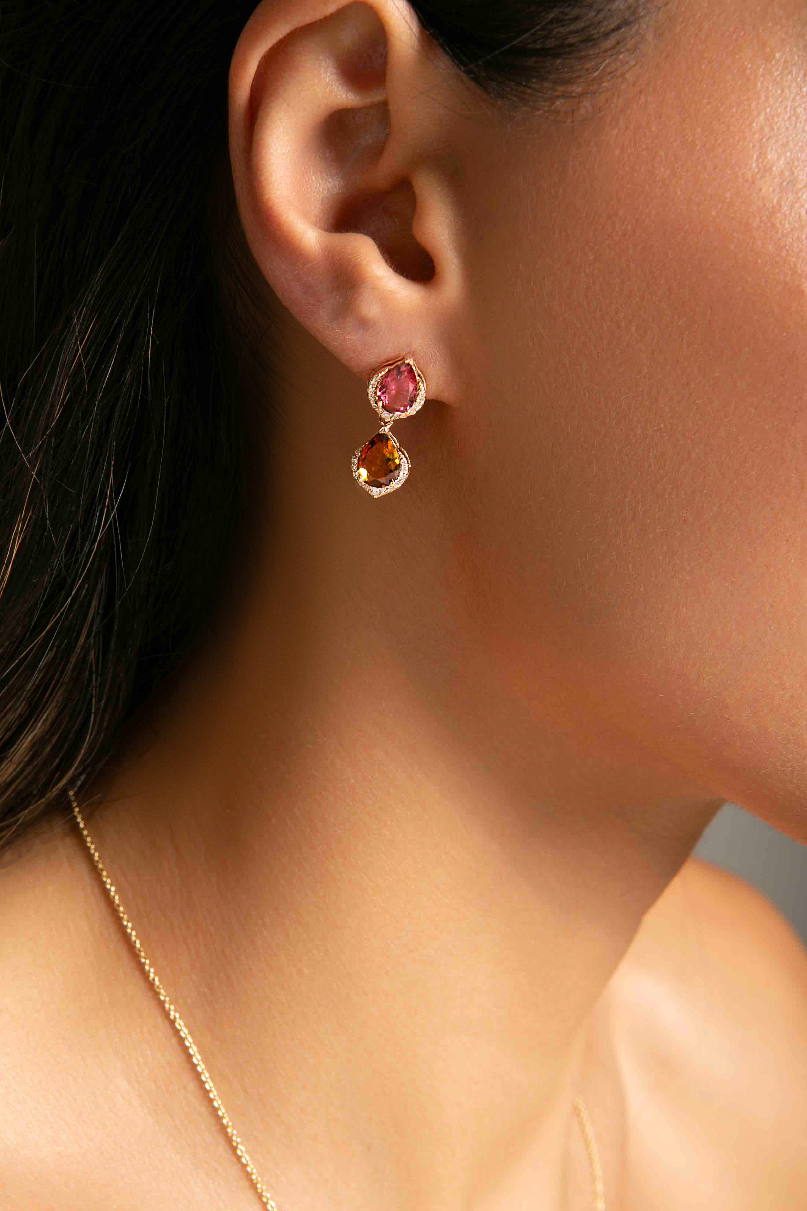 DOUBLE DROPLET EARRINGS