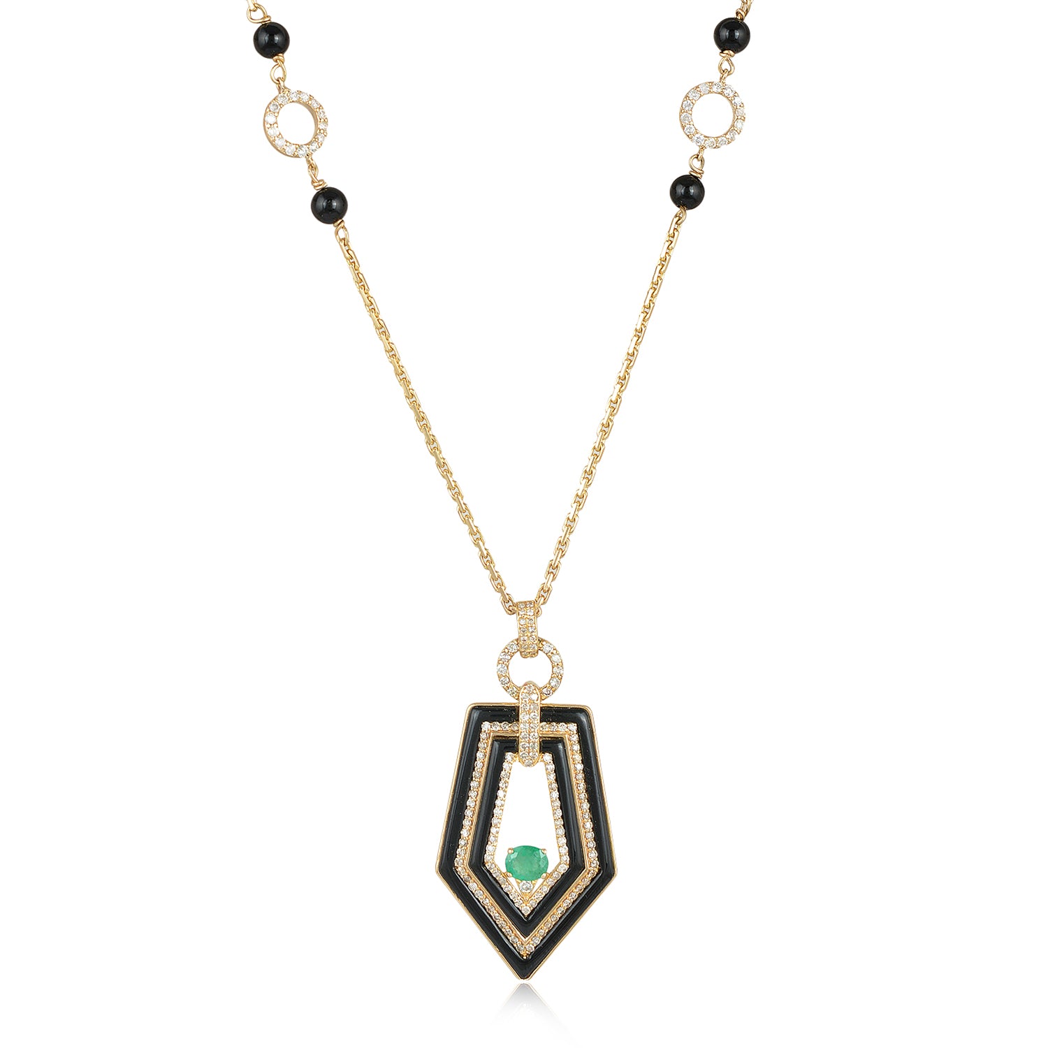 EMERALD NOIR NECKLACE