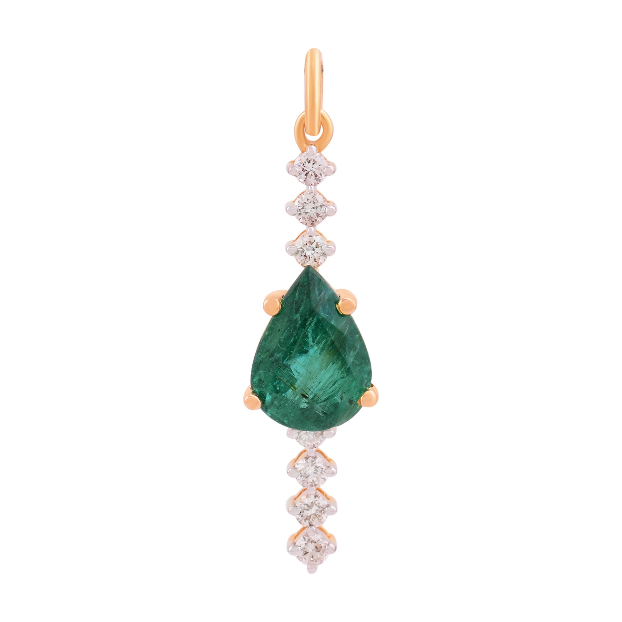 IN LINE EMERALD PENDANT