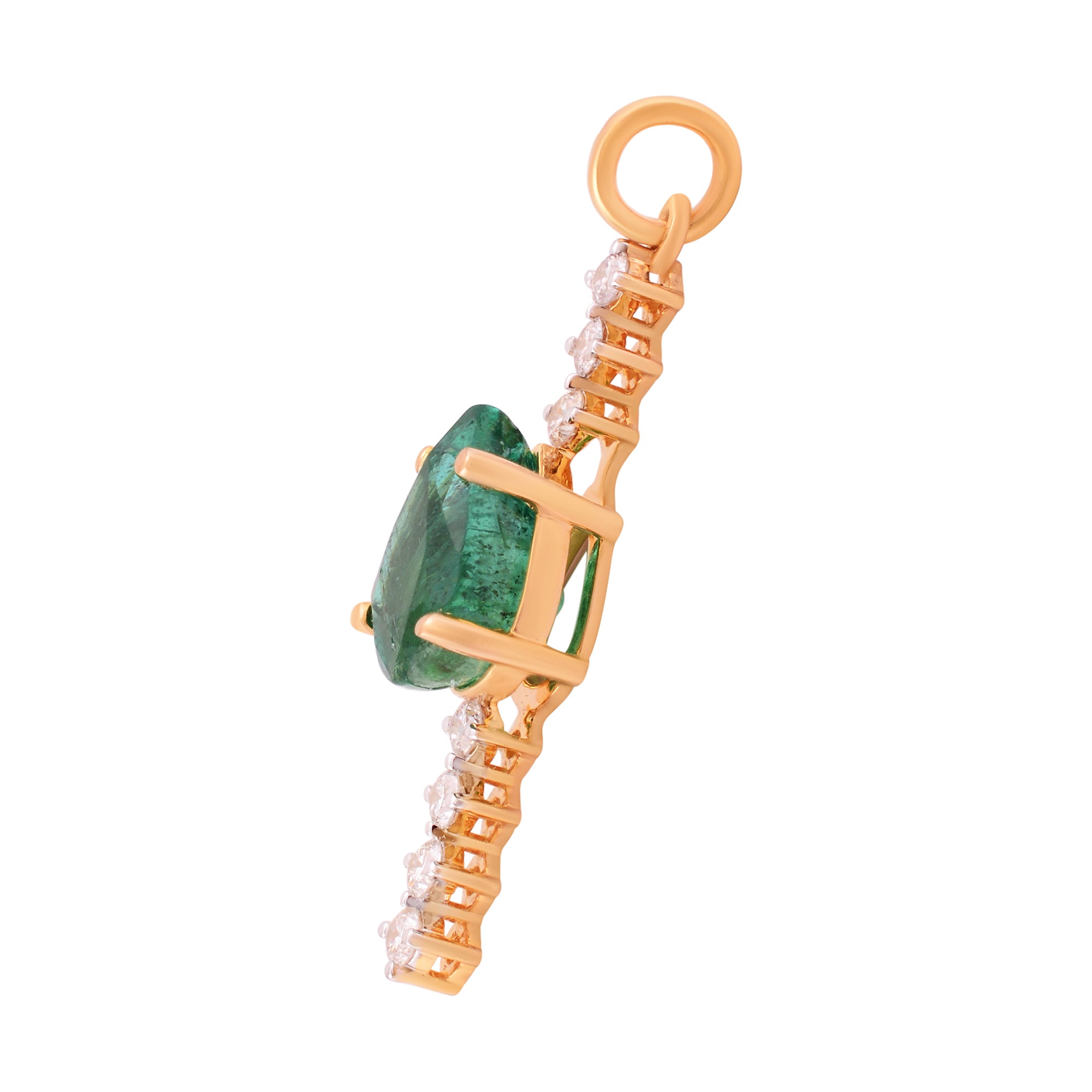 IN LINE EMERALD PENDANT