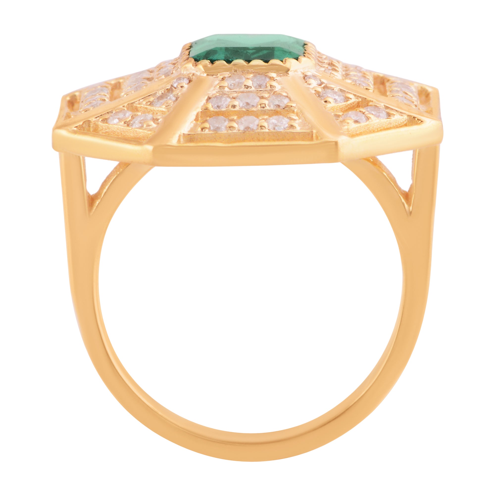 EMERALD WEB RING