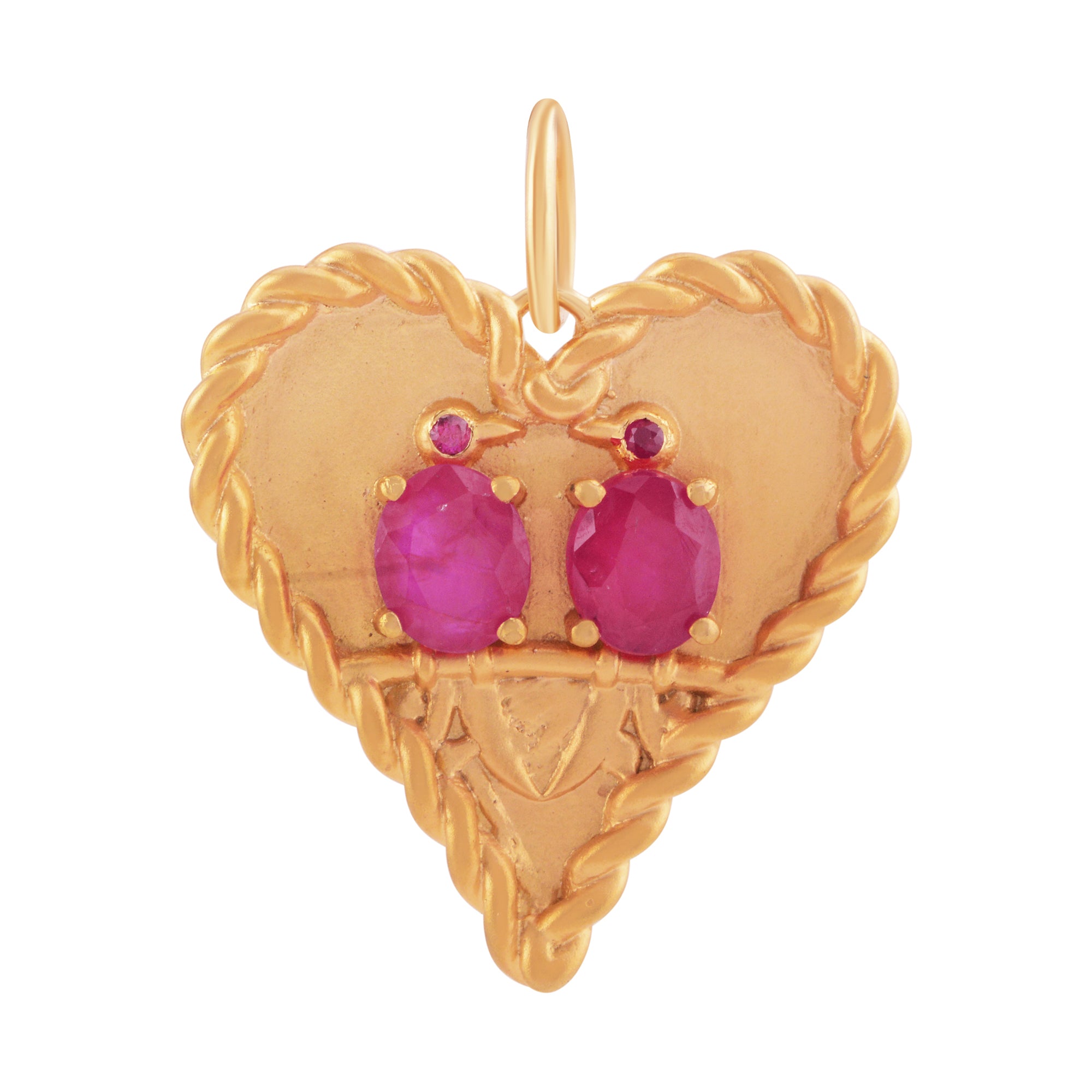 LOVE BIRDS RUBY PENDANT