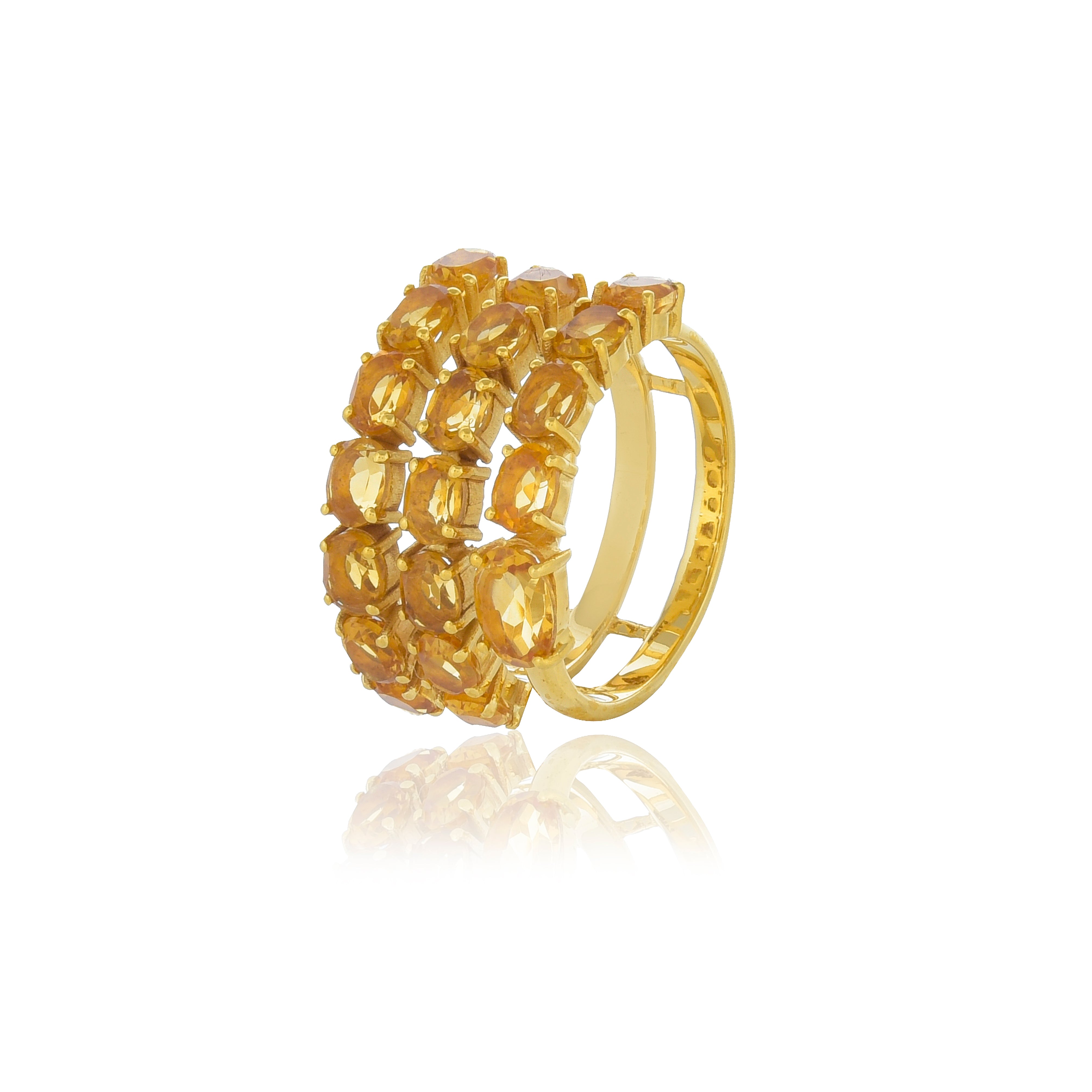 SONA CITRINE RING