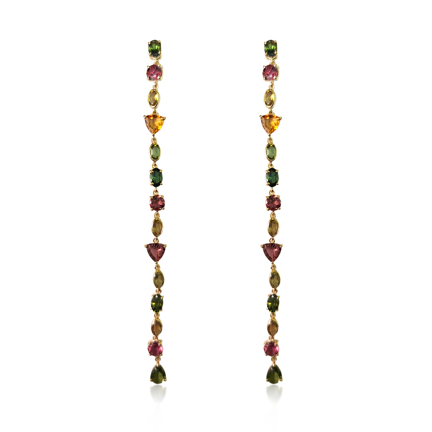 MULTICOLOR FIREWORK DUSTER EARRINGS