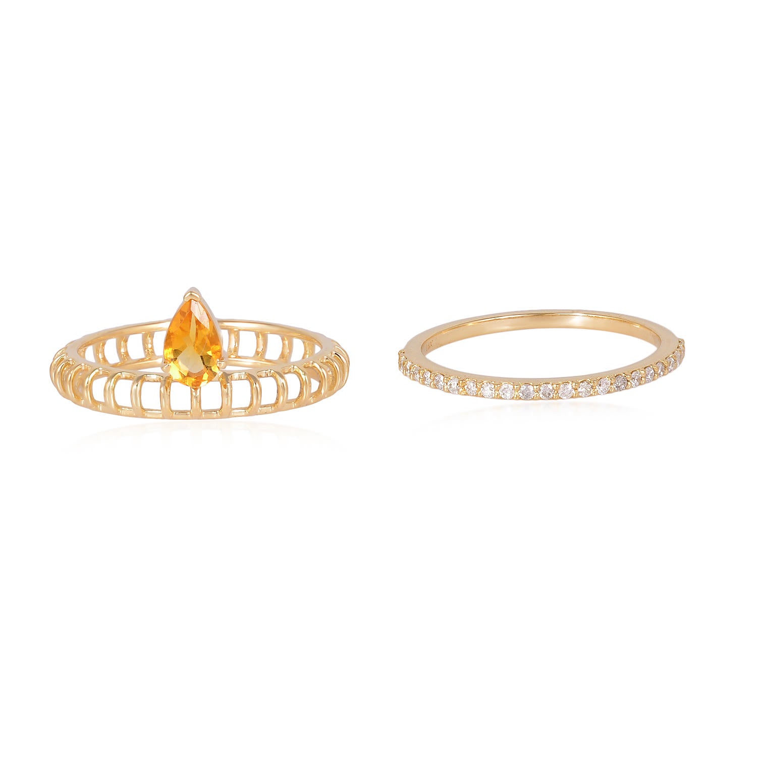 HALA CITRINE CAGE RING